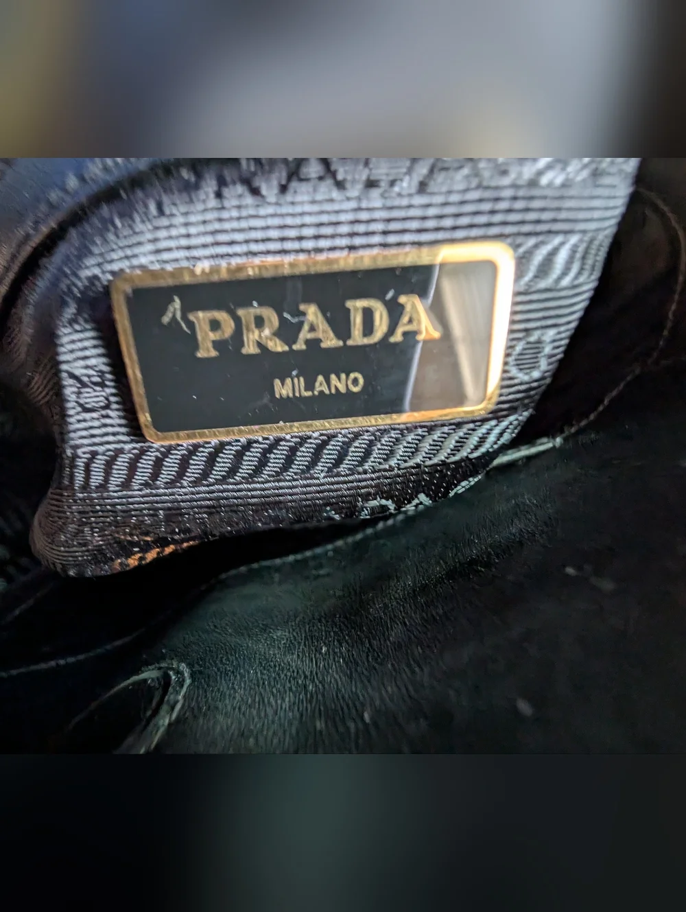 Prada Saffiano Leather Grey/Black Top Handle Tote Rehab Project Bag As Is! - Picture 10 of 16
